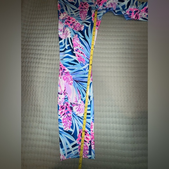 Lilly Pulitzer Kelly Knit Skinny Ankle Pants Mr Peacock Tweethearts SIZE 0 EUC - Picture 6 of 11